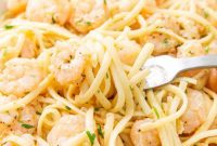 Sun-Kissed Lemon Garlic Shrimp Linguine