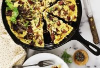 Crispy Potato Crusted Sausage Quiche with Sweet Caramelized Onions and Gruyere