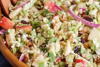 Harvest Brussels Salad with Apple & Chèvre