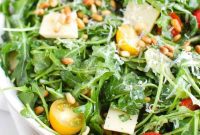 Zesty Lemon Arugula Salad with Shaved Parmesan