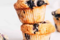 Blueberry Lemon Sour Cream Muffins