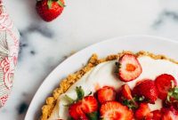 Silky Strawberry White Chocolate Cloud Tart