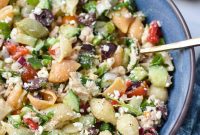 Zesty Mediterranean Tuna Pasta Salad
