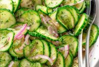 Refreshing Cucumber and Red Onion Salad