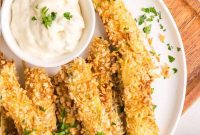 Crispy Air-Fried Zucchini Sticks