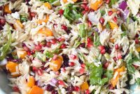 Autumn Harvest Orzo Pasta Salad