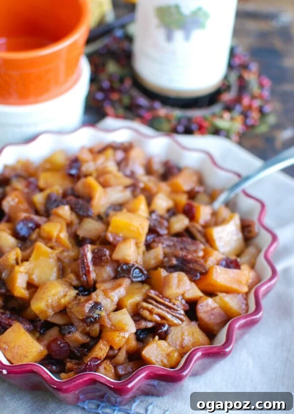 Golden Butternut Apple Bake 2 Butternut Squash Apple Bake in dish