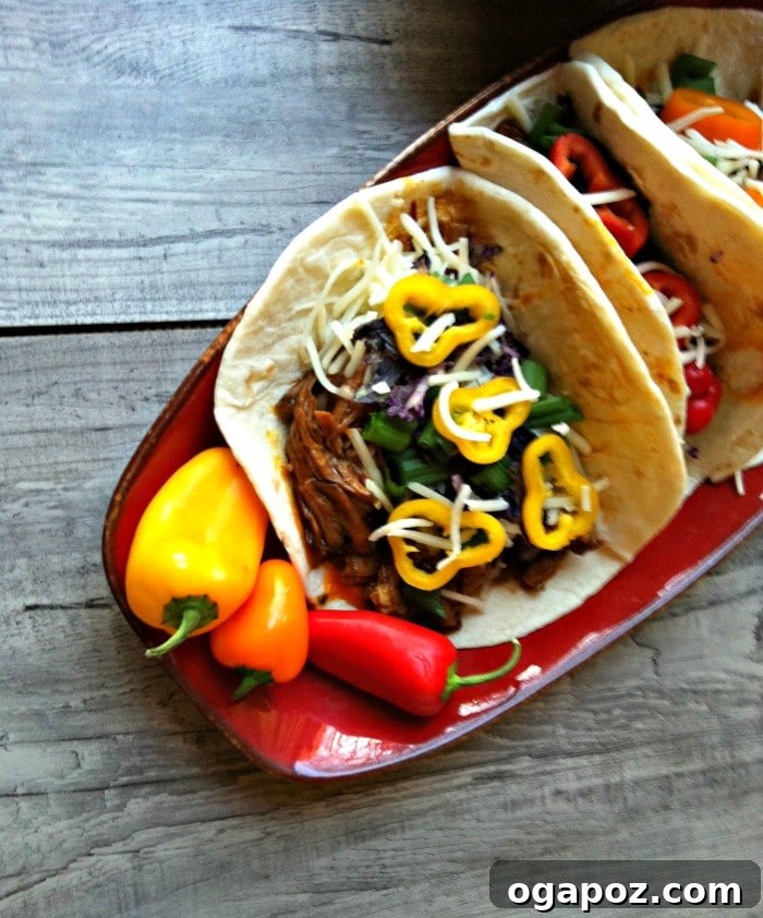 Tender Slow Cooker Mexican Red Chili Tacos 4 Slow Cooker Mexican Red Chili Tacos recipe - step-by-step preparation