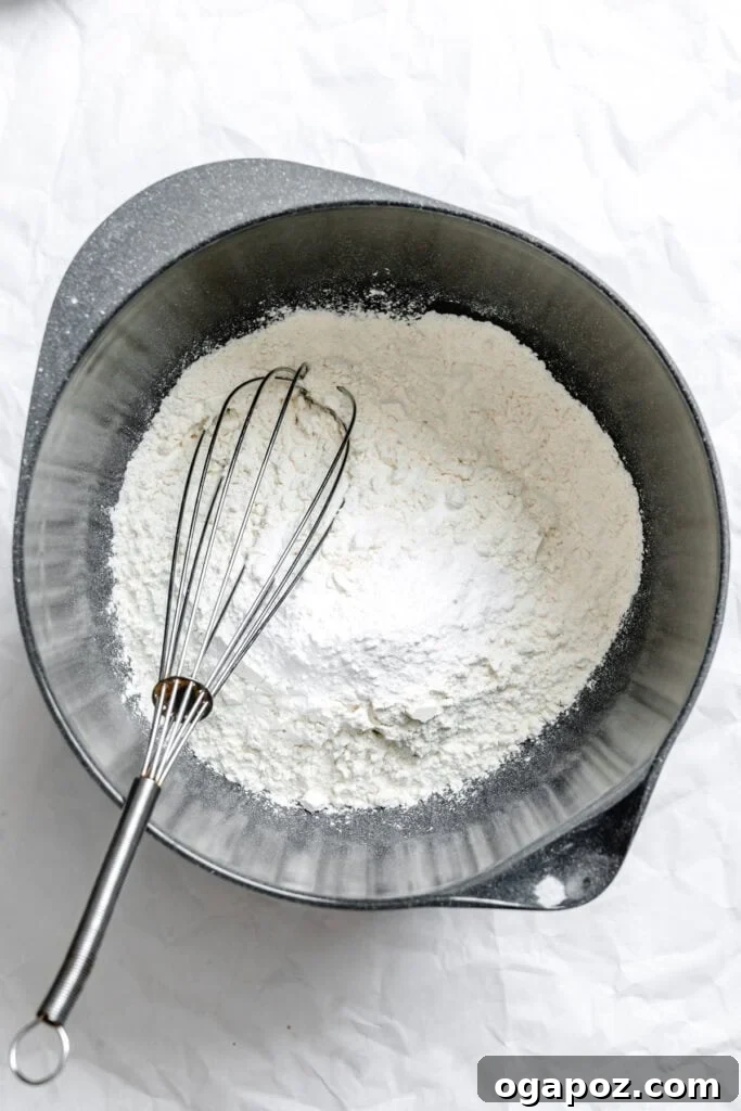 Effortless Snickerdoodles 6 Easy Snickerdoodle Recipe dry ingredients in bowl