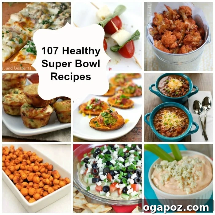 Touchdown Treats: Guilt-Free Game Day Recipes 2 A vibrant platter of diverse healthy Super Bowl snacks and appetizers, including colorful dips, skewers, and fresh vegetables, inviting guests to a wholesome game day celebration.