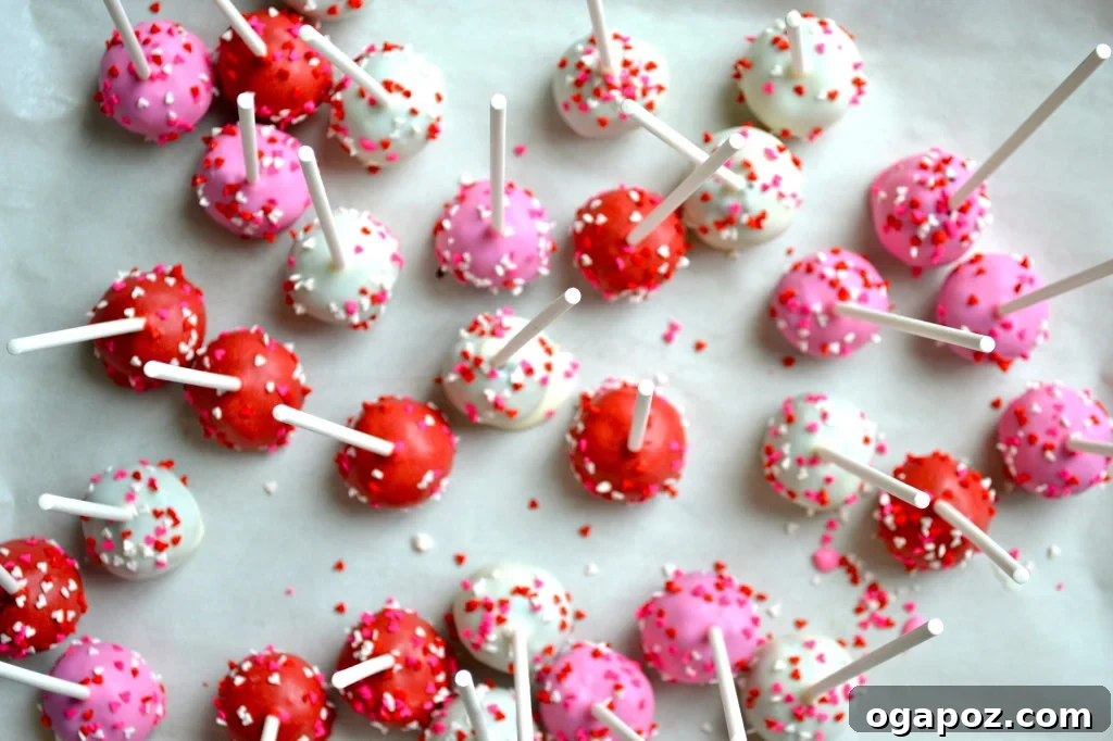 Oreo cake pops with sprinkles