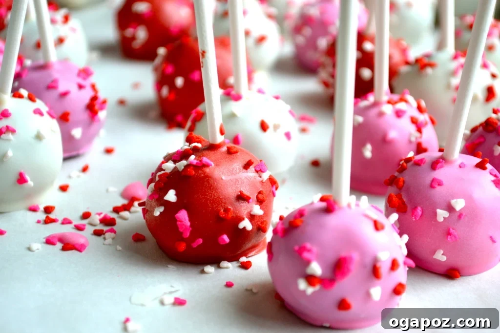 Close-up of three decorated Oreo cake pops