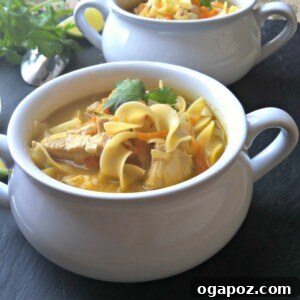 Sesame Ginger Chicken Noodle Soup recipe thumbnail