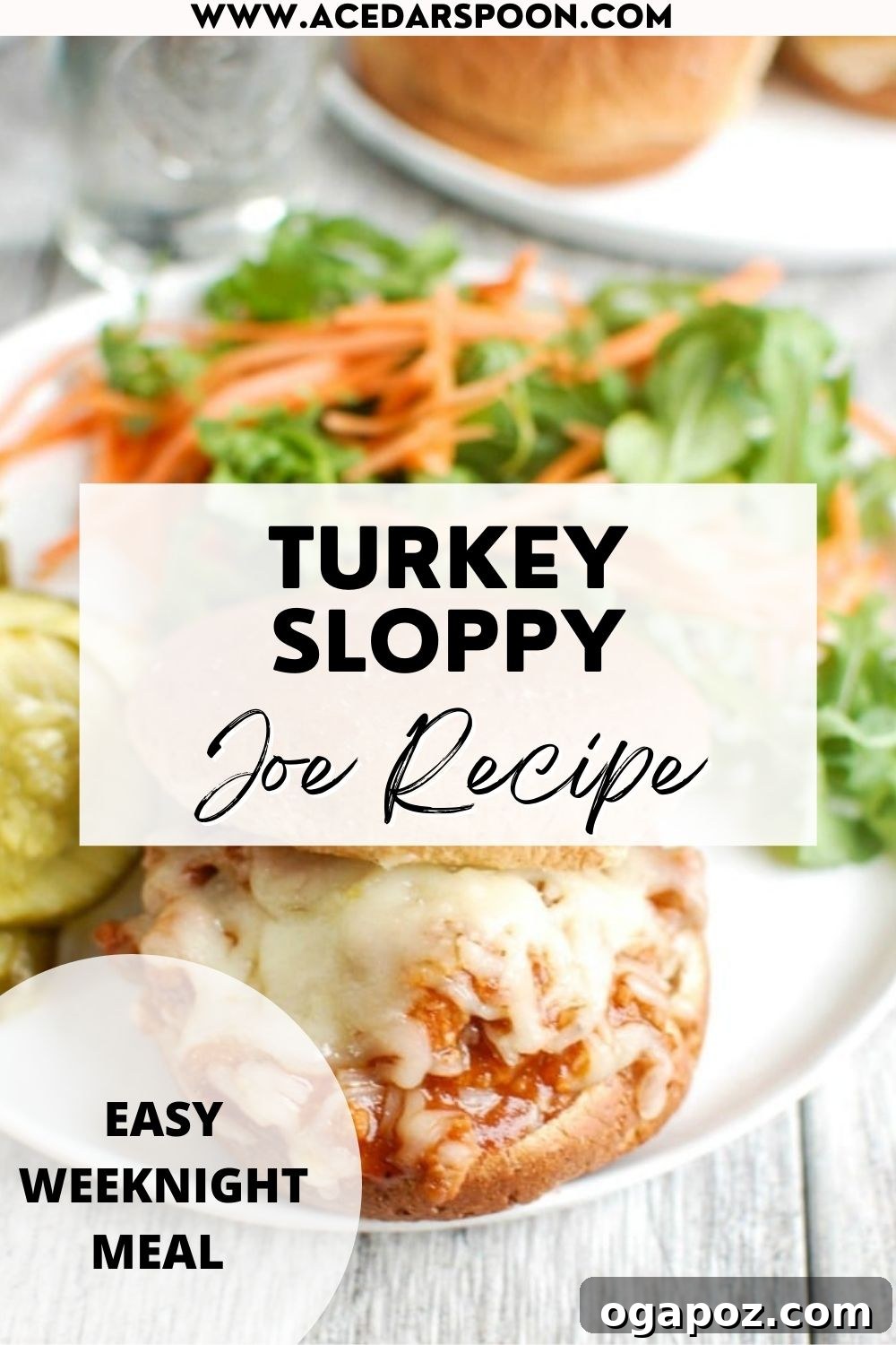 Twisted Turkey Sloppy Joes 7 A large skillet filled with cooked Turkey Sloppy Joes.
