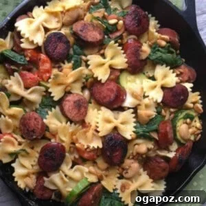 Hearty Smoked Sausage & White Bean Pasta 7 Smoked Sausage Pasta with White Beans