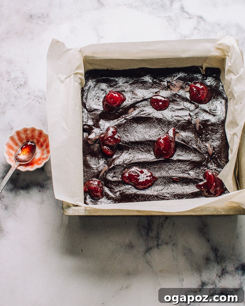Fudgy Strawberry Swirl Brownies 7 Smooth brownie batter evenly into corners of the pan