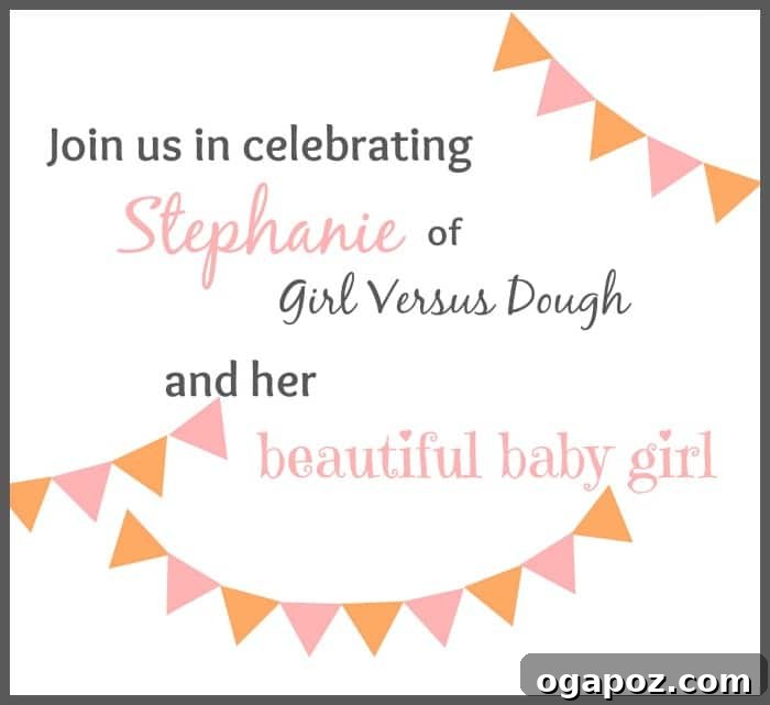 Celebrating Stephanie with Strawberry Rhubarb Crisp 2 Virtual Baby Shower Celebration for Stephanie