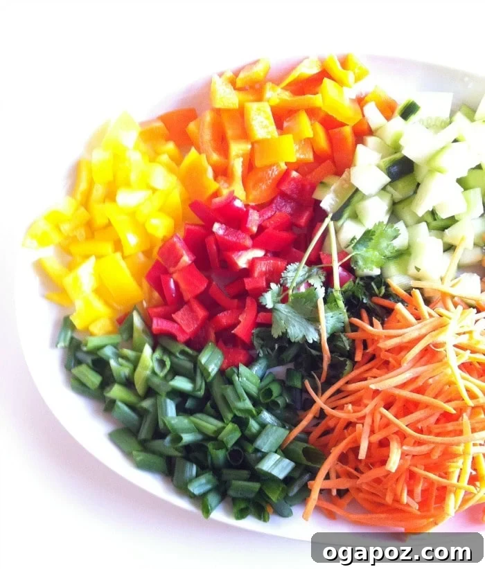 Rainbow Thai Slaw with Sweet and Tangy Cilantro Lime Dressing 5 Fresh Ingredients for Rainbow Thai Coleslaw from Mariano's
