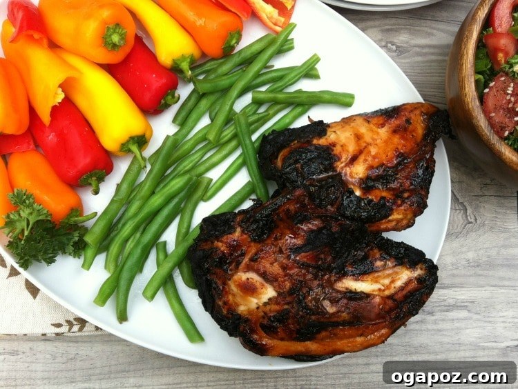 Sweet Heat Honey-Lime Grilled Chicken 3 Spiced Honey Lime Grilled Chicken served with fresh green beans and herbs