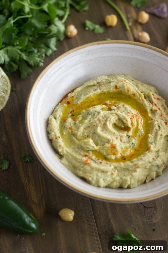 35 Vibrant Mediterranean Dishes 6 Jalapeno Lime Hummus, a zesty and spicy variation of the classic chickpea dip