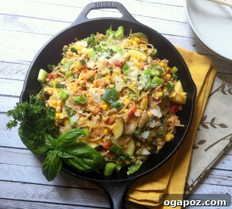 Garden Fresh Skillet Pasta 4 Garden Pasta Skillet