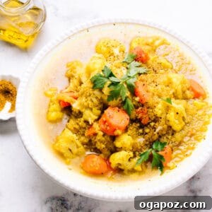 Curried Cauliflower and Quinoa Soup Recipe - A delicious and hearty vegetarian meal