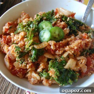 Spanish Cauliflower Rice recipe - vegan, vegetarian