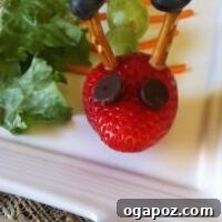 The Very Healthy Caterpillar, a fruit snack
