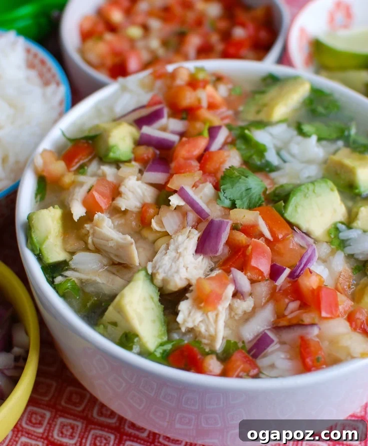 Slow Cooked Fiesta Lime Chicken Soup 2 Hearty Slow Cooker Mexican Chicken Lime Soup with fresh toppings