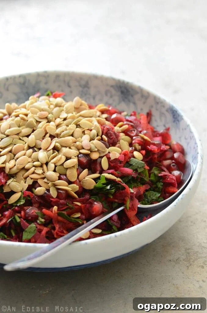 Color Your Plate 18 Beet and Carrot Salad with Pomegranate and Pumpkin Seeds, a vibrant detox salad