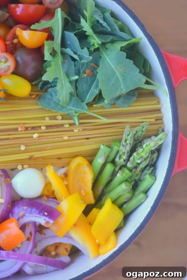 Color Your Plate 25 One Pot Farmer’s Market Pasta, a vibrant and easy meal