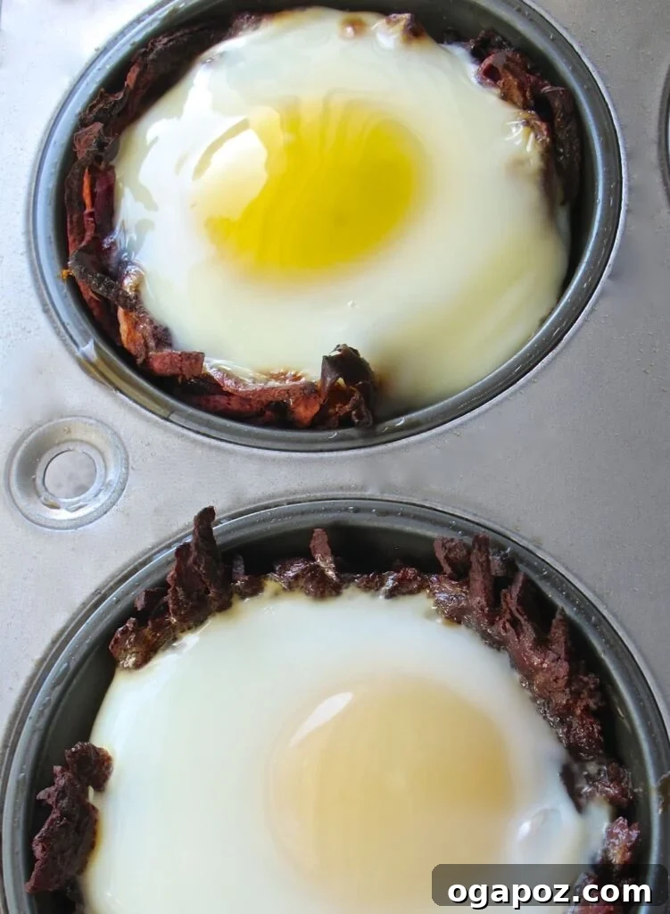 Color Your Plate 9 Eggs in Sweet Potato Apple Nests for a healthy breakfast
