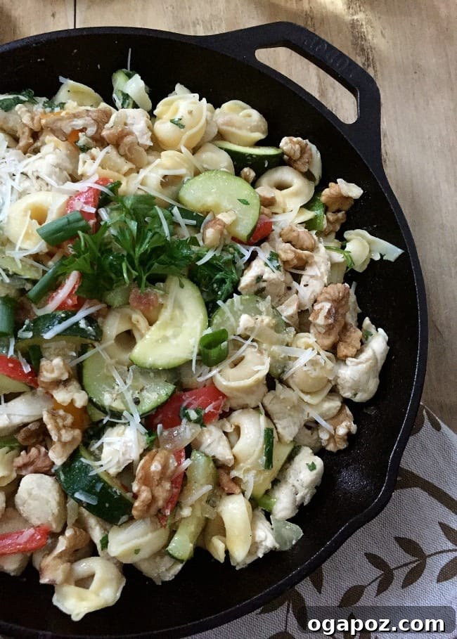 Easy 30-Minute Chicken Tortellini Skillet 2 30 Minute Chicken Tortellini Skillet, a vibrant and quick dinner option