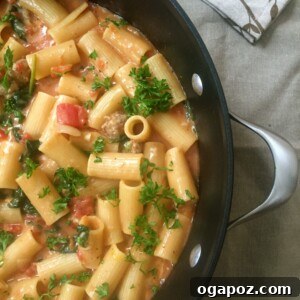 One Pot Cheesy Sausage Pasta