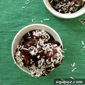Frozen Chocolate Coconut Banana Bites