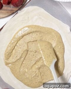 Add strawberry tart filling