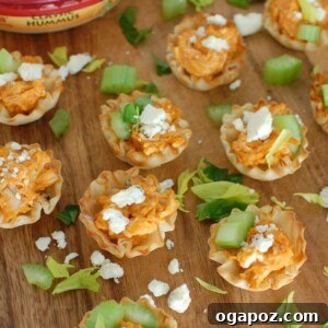 Tangy Buffalo Chicken Hummus Poppers 7 Buffalo Chicken Hummus Bites