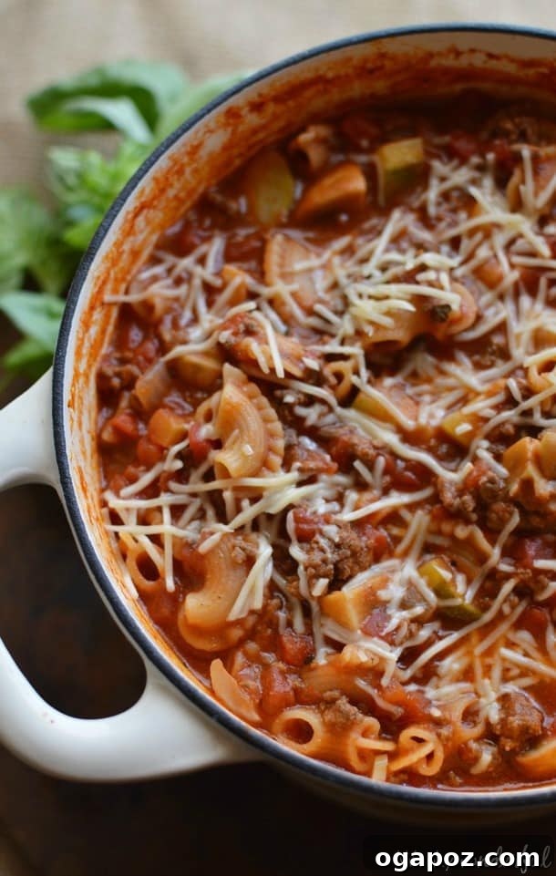 20 Effortless One-Pot Dinners 19 one-pot-lasagna-casserole-11