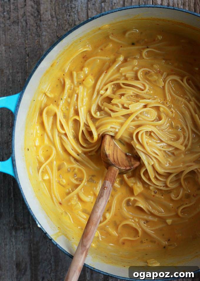 20 Effortless One-Pot Dinners 9 One-Pot Creamy Pumpkin Pasta