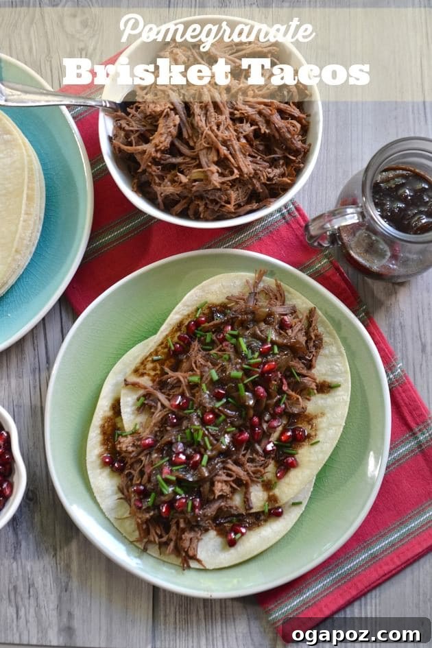 15 Epic Taco Recipes You Need to Try 6 Savory Pomegranate Brisket Tacos