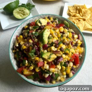 Sunshine Corn and Black Bean Delight 8 Sweet Corn Black Bean Salad in a bowl