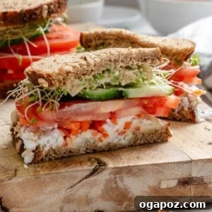 Mediterranean Vegetable Sandwich, a vibrant and healthy meal.