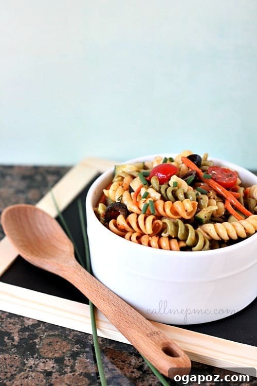 Irresistible Summer Pasta Salad Ideas 20 Tri-color Vegetable Pasta Salad
