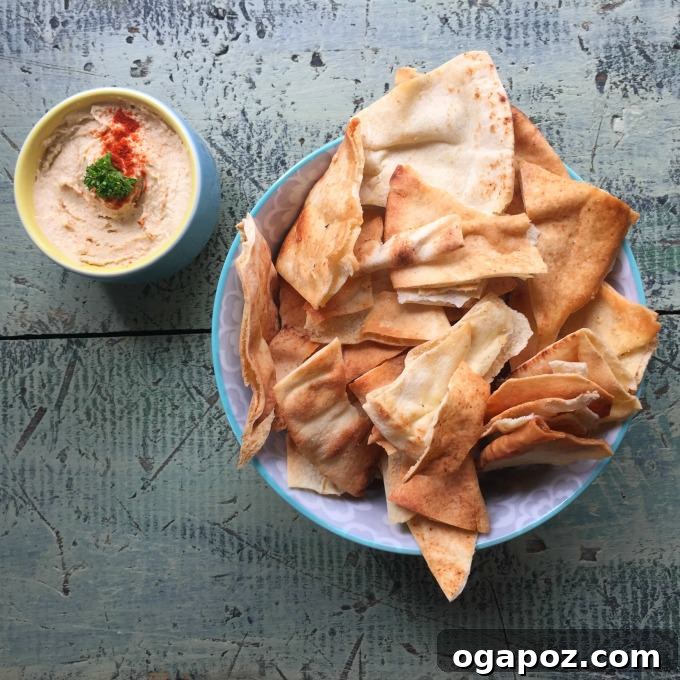 Homemade Crispy Baked Pita Chips 3 Homemade Baked Pita Chips