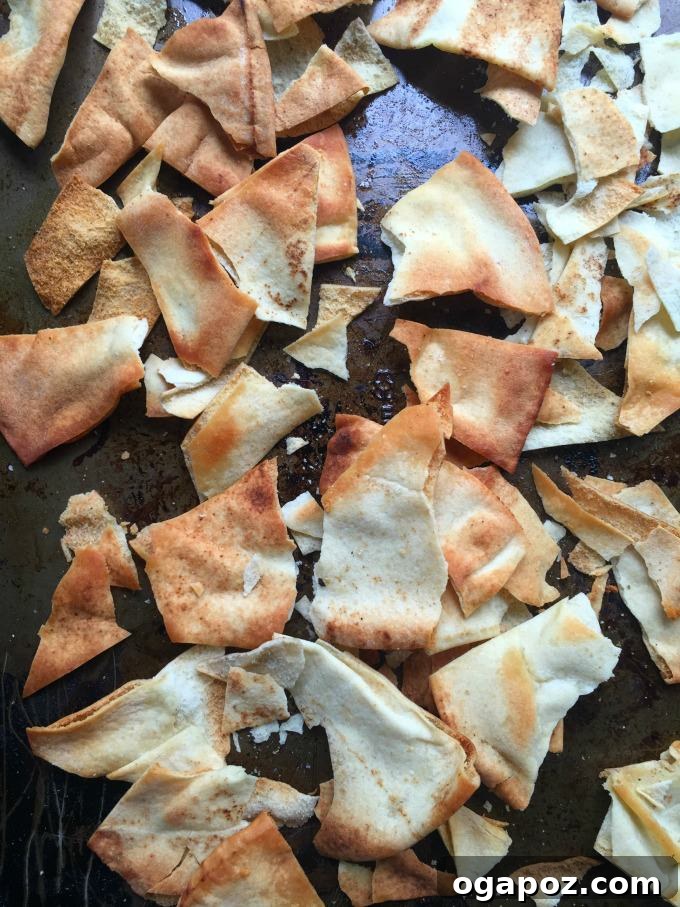 Homemade Crispy Baked Pita Chips 4 Homemade Baked Pita Chips