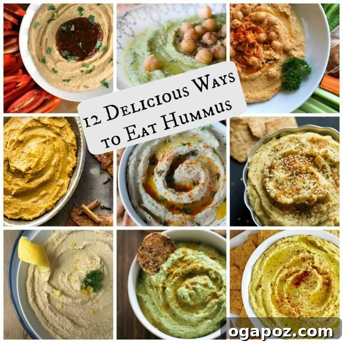 Beyond the Bowl: 12 Exciting Hummus Recipes 2 A vibrant bowl of classic hummus, garnished with olive oil and spices, served with fresh pita bread.
