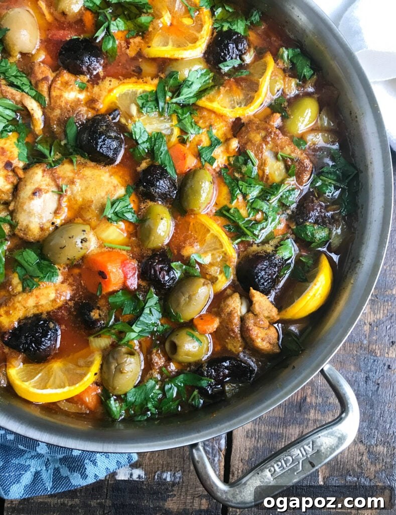 Flavorful Moroccan Chicken Thighs 2 Moroccan Chicken Thighs in Silver Pan