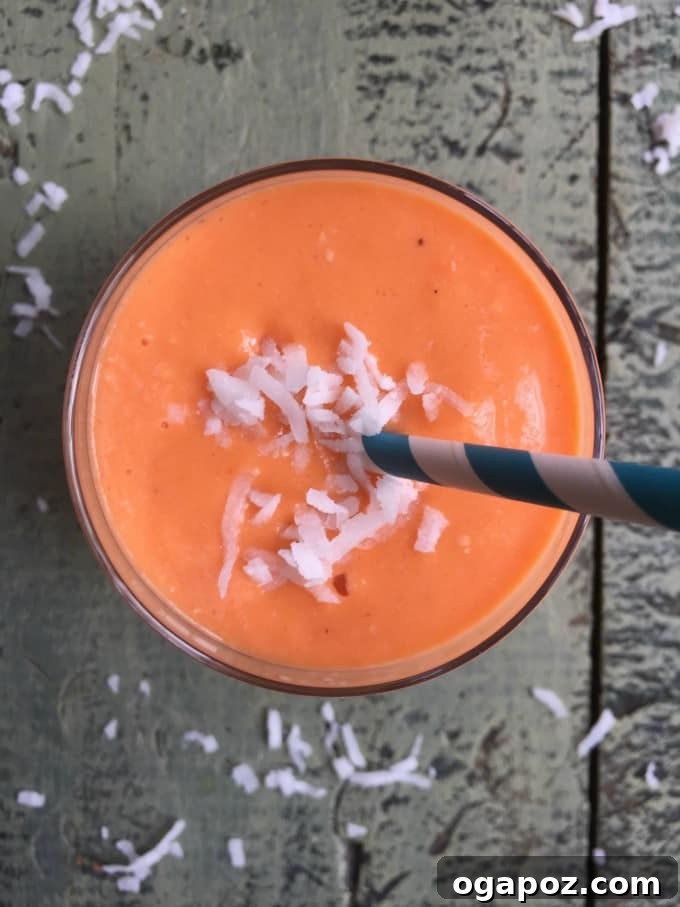 Golden Carrot Elixir 3 Coconut Carrot Smoothie