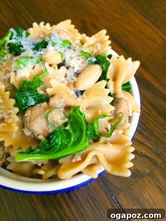 21 Creative Ways to Enjoy Kale 23 Bowtie Pasta with Sausage, White Beans, and Kale