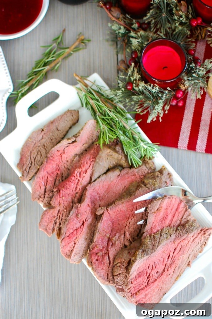 A delicious holiday dinner featuring Beef Tenderloin Sliders with Cranberry Orange Relish